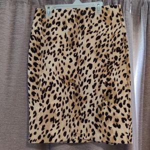 Philosophy leopard print size 4 knee-length skirt